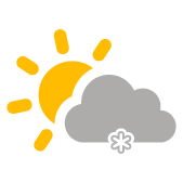 nubi sparse e nevischio